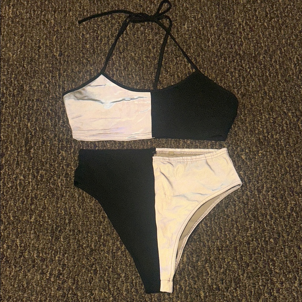 Black and White rave fit/ Bikini Set iheartraves brand